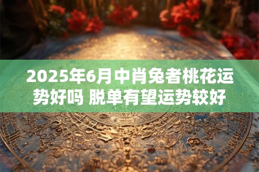 2025年6月中肖兔者桃花运势好吗 脱单有望运势较好