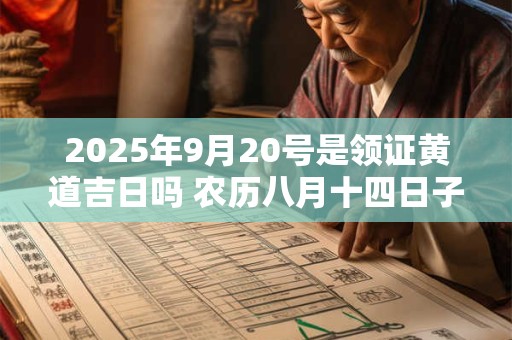 2025年9月20号是领证黄道吉日吗 农历八月十四日子好吗