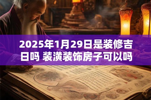 2025年1月29日是装修吉日吗 装潢装饰房子可以吗
