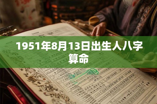 1951年8月13日出生人八字算命 1951年8月13日出生人八字算命