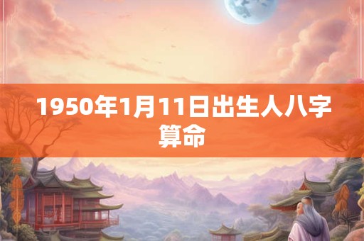 1950年1月11日出生人八字算命