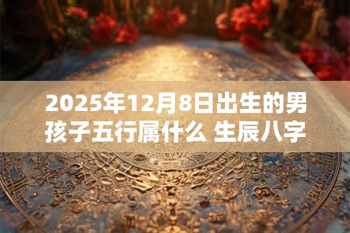 2025年12月8日出生的男孩子五行属什么 生辰八字取名