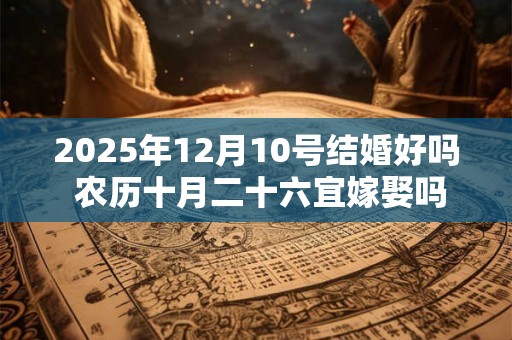 2025年12月10号结婚好吗 农历十月二十六宜嫁娶吗