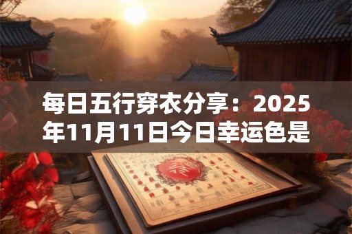 每日五行穿衣分享：2025年11月11日今日幸运色是什么