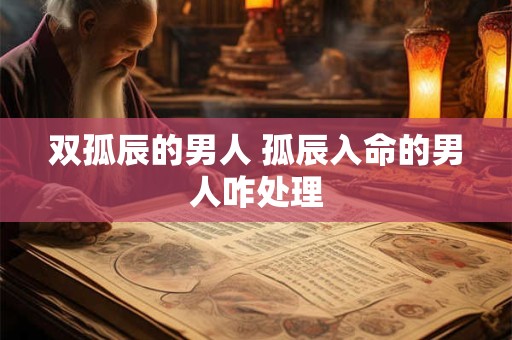 双孤辰的男人 孤辰入命的男人咋处理