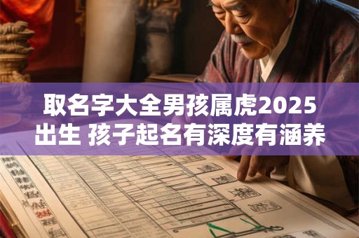 取名字大全男孩属虎2025出生 孩子起名有深度有涵养