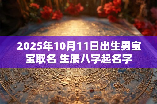2025年10月11日出生男宝宝取名 生辰八字起名字