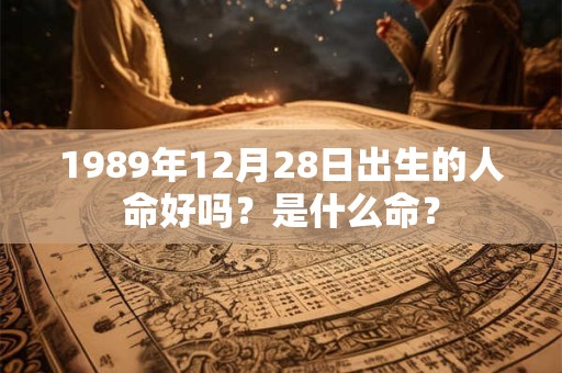 1989年12月28日出生的人命好吗？是什么命？