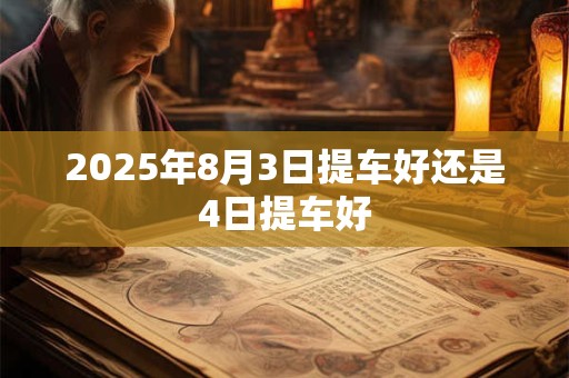 2025年8月3日提车好还是4日提车好 2025年8月3日提车好还是4日提车好
