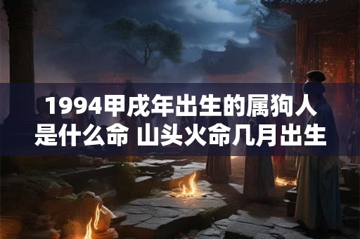 1994甲戌年出生的属狗人是什么命 山头火命几月出生最好