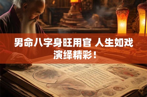 男命八字身旺用官 人生如戏 演绎精彩！