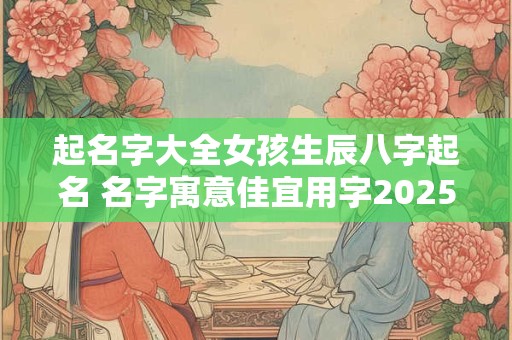 起名字大全女孩生辰八字起名 名字寓意佳宜用字2025