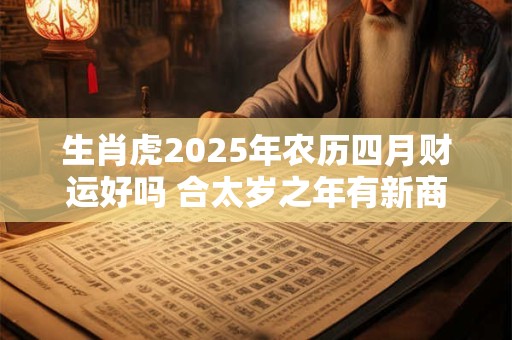 生肖虎2025年农历四月财运好吗 合太岁之年有新商机出现
