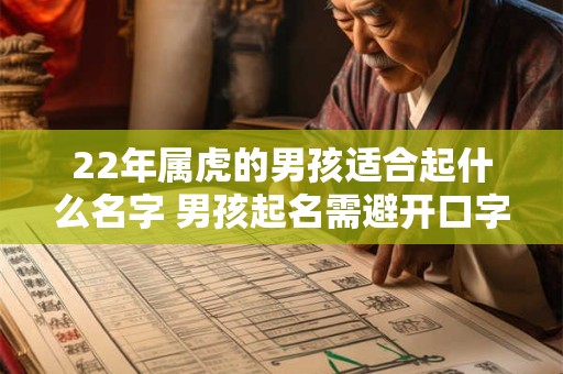22年属虎的男孩适合起什么名字 男孩起名需避开口字根