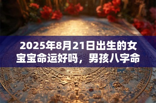 2025年8月21日出生的女宝宝命运好吗，男孩八字命运查询