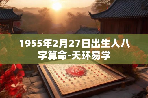 1955年2月27日出生人八字算命-天环易学