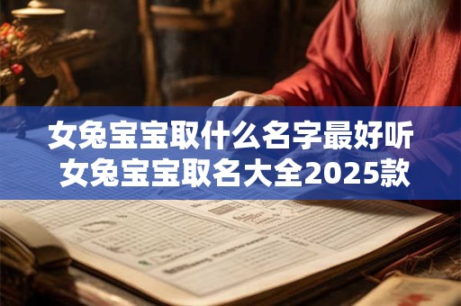 女兔宝宝取什么名字最好听 女兔宝宝取名大全2025款