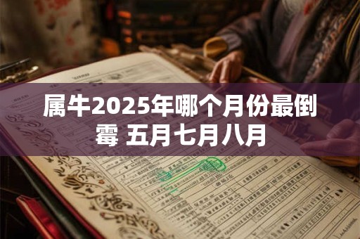 属牛2025年哪个月份最倒霉 五月七月八月
