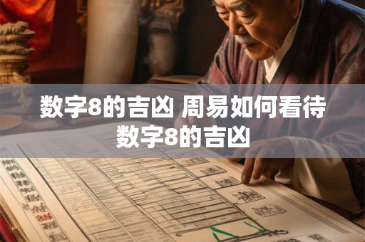 数字8的吉凶 周易如何看待数字8的吉凶