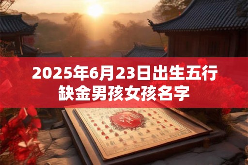 2025年6月23日出生五行缺金男孩女孩名字