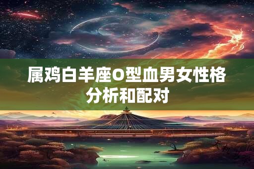 属鸡白羊座O型血男女性格分析和配对