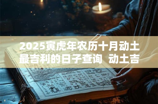 2025寅虎年农历十月动土最吉利的日子查询  动土吉日查询