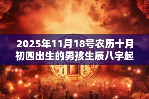 2025年11月18号农历十月初四出生的男孩生辰八字起名 2025年11月18号农历十月初四出生的男孩生辰八字起名