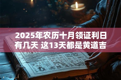 2025年农历十月领证利日有几天 这13天都是黄道吉日