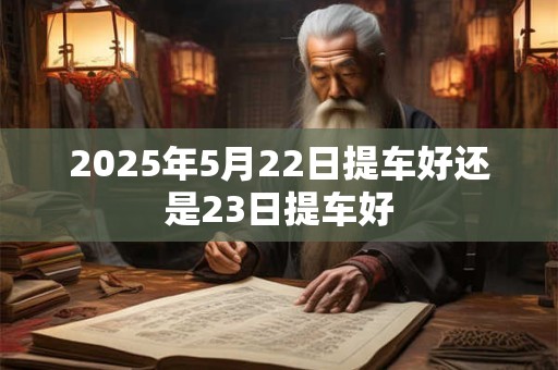2025年5月22日提车好还是23日提车好