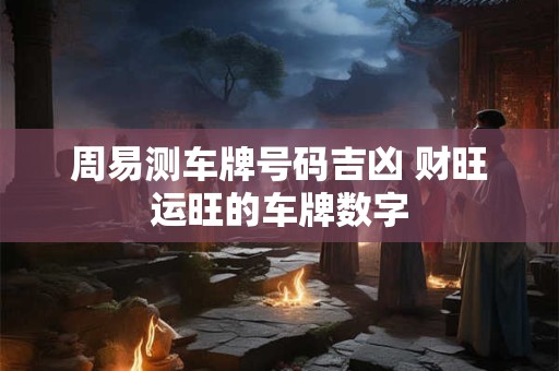 周易测车牌号码吉凶 财旺运旺的车牌数字