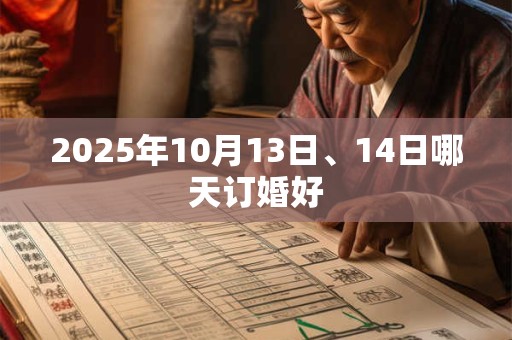 2025年10月13日、14日哪天订婚好