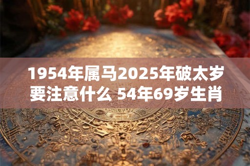1954年属马2025年破太岁要注意什么 54年69岁生肖马逢兔年运势如何