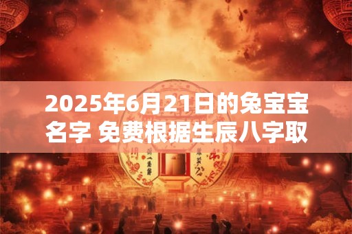 2026年6月21日的兔宝宝名字 免费根据生辰八字取名 2026年6月21日的兔宝宝名字 免费根据生辰八字取名