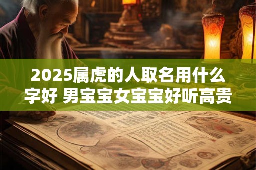 2025属虎的人取名用什么字好 男宝宝女宝宝好听高贵名推荐