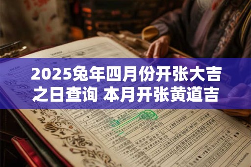 2025兔年四月份开张大吉之日查询 本月开张黄道吉日