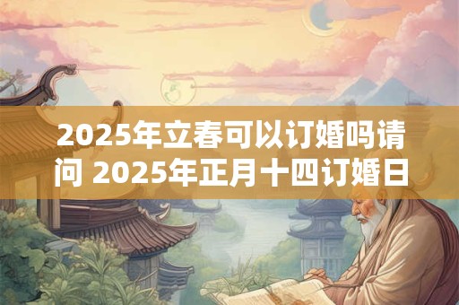 2025年立春可以订婚吗请问 2025年正月十四订婚日子好吗
