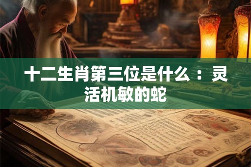 十二生肖第三位是什么 ：灵活机敏的蛇