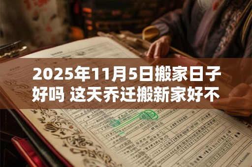 2025年11月5日搬家日子好吗 这天乔迁搬新家好不好