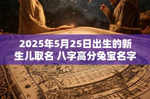 2025年5月25日出生的新生儿取名 八字高分兔宝名字