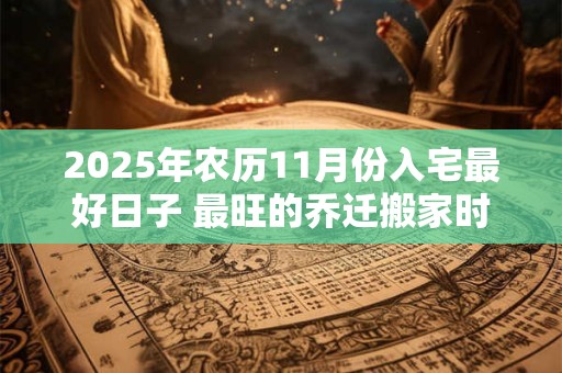 2025年农历11月份入宅最好日子 最旺的乔迁搬家时机