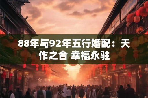 88年与92年五行婚配:天作之合 幸福永驻 88年与92年五行婚配:天作之合 幸福永驻