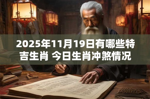 2025年11月19日有哪些特吉生肖 今日生肖冲煞情况