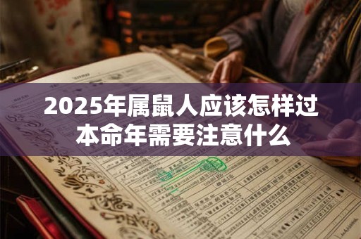 2025年属鼠人应该怎样过 本命年需要注意什么