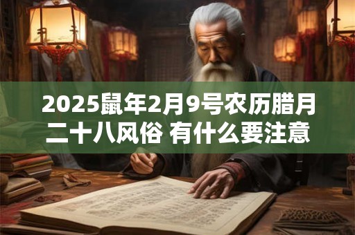 2025鼠年2月9号农历腊月二十八风俗 有什么要注意的？