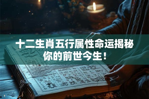 十二生肖五行属性命运揭秘你的前世今生! 十二生肖五行属性命运揭秘你的前世今生!