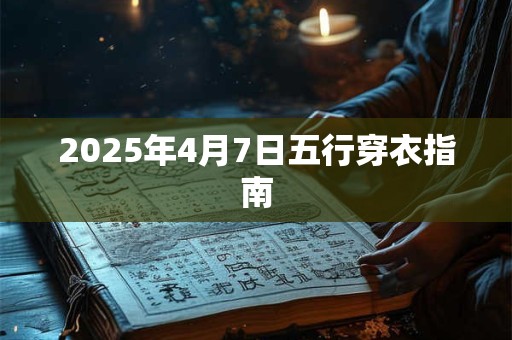 2025年4月7日五行穿衣指南