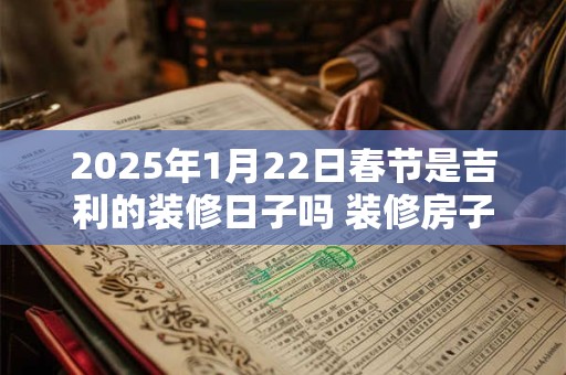 2025年1月22日春节是吉利的装修日子吗 装修房子可以吗