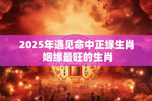 2025年遇见命中正缘生肖 姻缘最旺的生肖