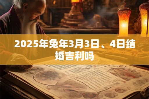 2025年兔年3月3日、4日结婚吉利吗