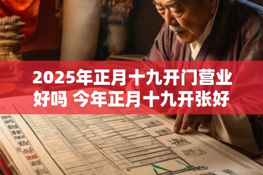2025年正月十九开门营业好吗 今年正月十九开张好吗
